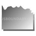 Boone township, Dubois County, Indiana (Gray Gradient Fill with Shadow)
