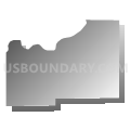 Harbison township, Dubois County, Indiana (Gray Gradient Fill with Shadow)