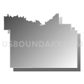 Rochester township, Fulton County, Indiana (Gray Gradient Fill with Shadow)