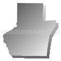 Fruitland township, Muscatine County, Iowa (Gray Gradient Fill with Shadow)