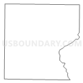 Seventy-Six township, Muscatine County, Iowa (Light Gray Border)