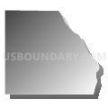 Tete Des Morts township, Jackson County, Iowa (Gray Gradient Fill with Shadow)