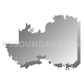 West Lancaster township, Keokuk County, Iowa (Gray Gradient Fill with Shadow)