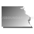 Marcy township, Boone County, Iowa (Gray Gradient Fill with Shadow)