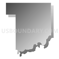 Walnut township, Polk County, Iowa (Gray Gradient Fill with Shadow)