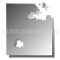 Independence township, Montgomery County, Kansas (Gray Gradient Fill with Shadow)