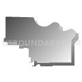 Kansas City city, Wyandotte County, Kansas (Gray Gradient Fill with Shadow)