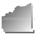 Southside township, Kearny County, Kansas (Gray Gradient Fill with Shadow)