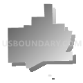 Florence city, Marion County, Kansas (Gray Gradient Fill with Shadow)