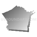 Sonora CCD, Hardin County, Kentucky (Gray Gradient Fill with Shadow)