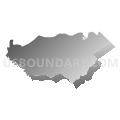 Shepherdsville Southeast CCD, Bullitt County, Kentucky (Gray Gradient Fill with Shadow)