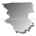 District 6, Livingston Parish, Louisiana (Gray Gradient Fill with Shadow)