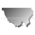 District 5, Winn Parish, Louisiana (Gray Gradient Fill with Shadow)