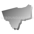 Millinocket town, Penobscot County, Maine (Gray Gradient Fill with Shadow)