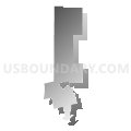 North Penobscot UT, Penobscot County, Maine (Gray Gradient Fill with Shadow)