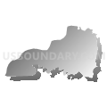 District 5, Mount Vernon, Somerset County, Maryland (Gray Gradient Fill with Shadow)