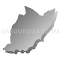 District 9, Salisbury, Wicomico County, Maryland (Gray Gradient Fill with Shadow)