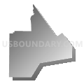 Lee town, Berkshire County, Massachusetts (Gray Gradient Fill with Shadow)