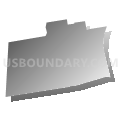 Whately town, Franklin County, Massachusetts (Gray Gradient Fill with Shadow)