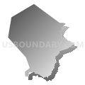 Middleton town, Essex County, Massachusetts (Gray Gradient Fill with Shadow)