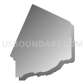 County subdivisions not defined, Ontonagon County, Michigan (Gray Gradient Fill with Shadow)