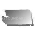 County subdivisions not defined, Alpena County, Michigan (Gray Gradient Fill with Shadow)