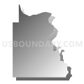 Royalton township, Berrien County, Michigan (Gray Gradient Fill with Shadow)