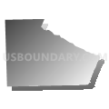 La Salle township, Monroe County, Michigan (Gray Gradient Fill with Shadow)