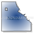 West Heron Lake township, Jackson County, Minnesota (Radial Fill with Shadow)