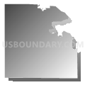 Minnesota Falls township, Yellow Medicine County, Minnesota (Gray Gradient Fill with Shadow)