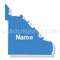 Stony Run township, Yellow Medicine County, Minnesota (Solid Fill with Shadow)