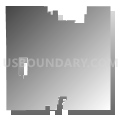 Lanesburgh township, Le Sueur County, Minnesota (Gray Gradient Fill with Shadow)