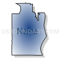 Inver Grove Heights city, Dakota County, Minnesota (Radial Fill with Shadow)