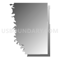 Roberts township, Wilkin County, Minnesota (Gray Gradient Fill with Shadow)