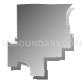 Victoria city, Carver County, Minnesota (Gray Gradient Fill with Shadow)