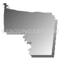 District 2, Noxubee County, Mississippi (Gray Gradient Fill with Shadow)