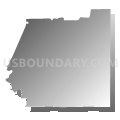 District 5, Quitman County, Mississippi (Gray Gradient Fill with Shadow)