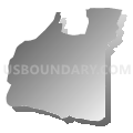 District 2, Issaquena County, Mississippi (Gray Gradient Fill with Shadow)