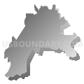 District 4, Lauderdale County, Mississippi (Gray Gradient Fill with Shadow)
