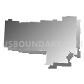 Brooking township, Jackson County, Missouri (Gray Gradient Fill with Shadow)