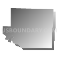 King township, Oregon County, Missouri (Gray Gradient Fill with Shadow)