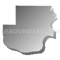 Forbes township, Holt County, Missouri (Gray Gradient Fill with Shadow)