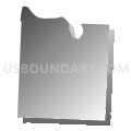 Alexander township, Benton County, Missouri (Gray Gradient Fill with Shadow)