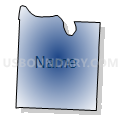 Alexander township, Benton County, Missouri (Radial Fill with Shadow)