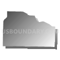 Finley township, Webster County, Missouri (Gray Gradient Fill with Shadow)