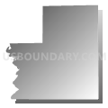 Benton township, Adair County, Missouri (Gray Gradient Fill with Shadow)