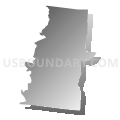 Missouri township, Boone County, Missouri (Gray Gradient Fill with Shadow)
