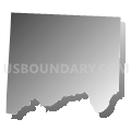 Sedalia township, Pettis County, Missouri (Gray Gradient Fill with Shadow)