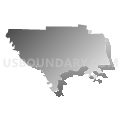 Monroe township, Lincoln County, Missouri (Gray Gradient Fill with Shadow)
