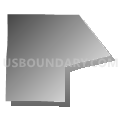 Richwoods township, Washington County, Missouri (Gray Gradient Fill with Shadow)